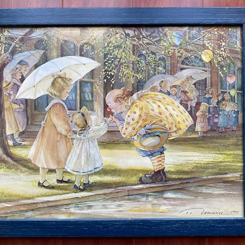 "The Perfect Gentleman" Watercolour Framed Reproduction signed by Trisha Romance